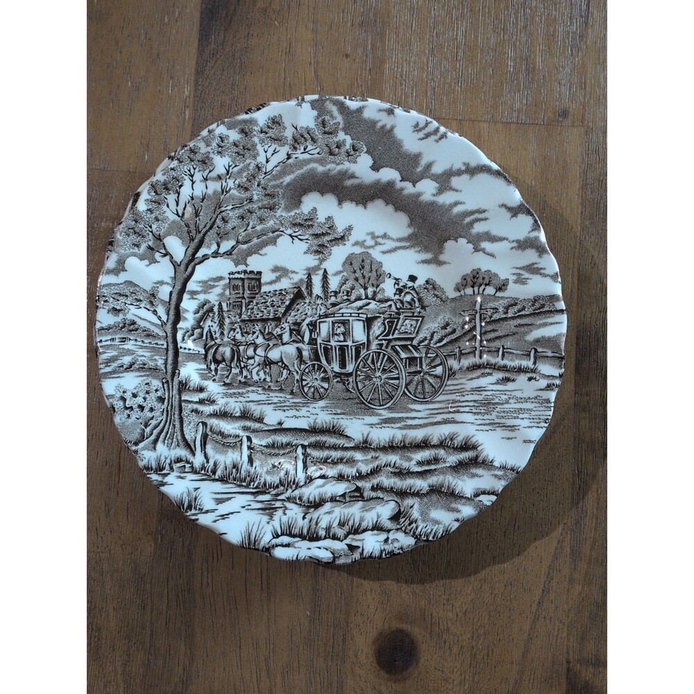 Royal Mail Fine Staffordshire Ironstone Saucer Plate England Set Of 6